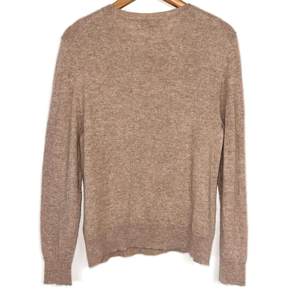 Quince Mongolian Cashmere Oatmeal Crewneck Sweater Size Large - Picture 11 of 14